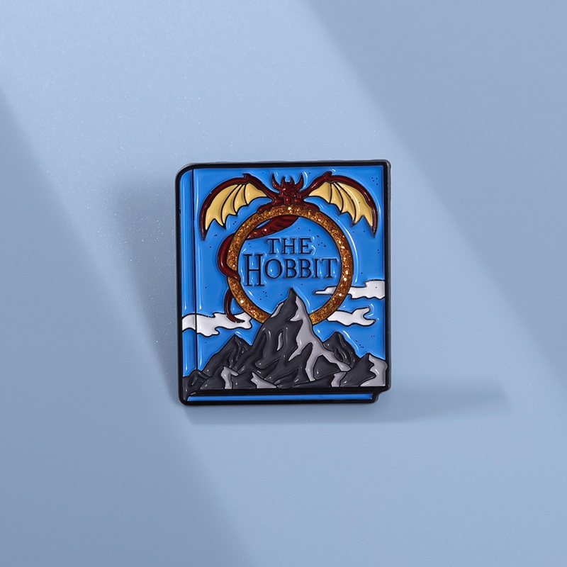 Thời Trang Người Hobbit Sách Men Pin Trâm Cài Tiểu Thuyết Tolkien Thổ Cẩm Chân Ve Áo Huy Hiệu Hoạt H