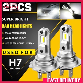 Ifcity 2 đèn pha led h7 dc 12-24v 14000lm 6500k siêu sáng ip67