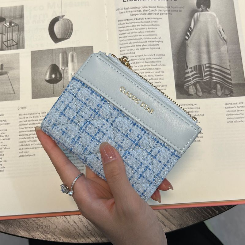 Ví Nữ Dáng Ngắn Có Khóa Kéo Thời Trang Cao Cấp