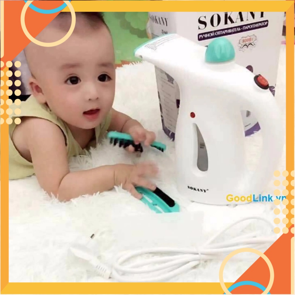 BẢN ỦI HƠI NƯỚC KIÊM MÁY XÔNG MẶT 2IN1 SOKANY ZJ-668 (10281, LM) [HCM]