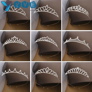 Yve băng đô cài tóc đính đá pha lê lấp lánh thanh lịch cho đám cưới tiaras