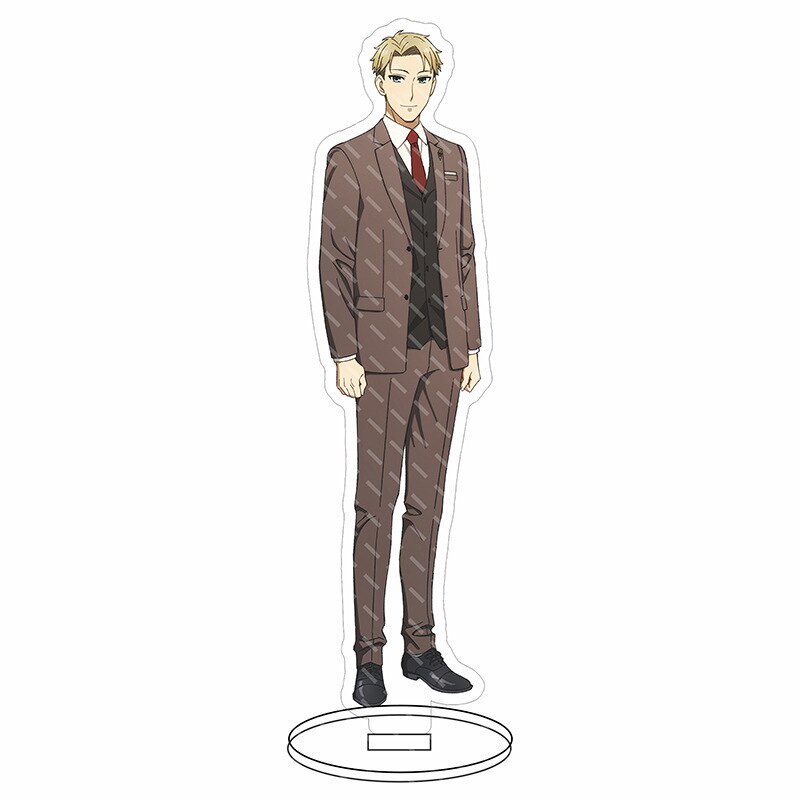 Mô hình Standee Japan Anime Spy X Family Anya Loid Yor Spy Family 15cm Acrylic decor góc học tập để bàn làm việc 15cm