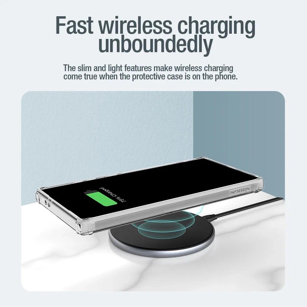 Ốp lưng cho Samsung Galaxy S24 Ultra Nillkin Nature Series Pro mềm TPU Magnetic Ốp lưng cho Samsung Galaxy S24+ Plus