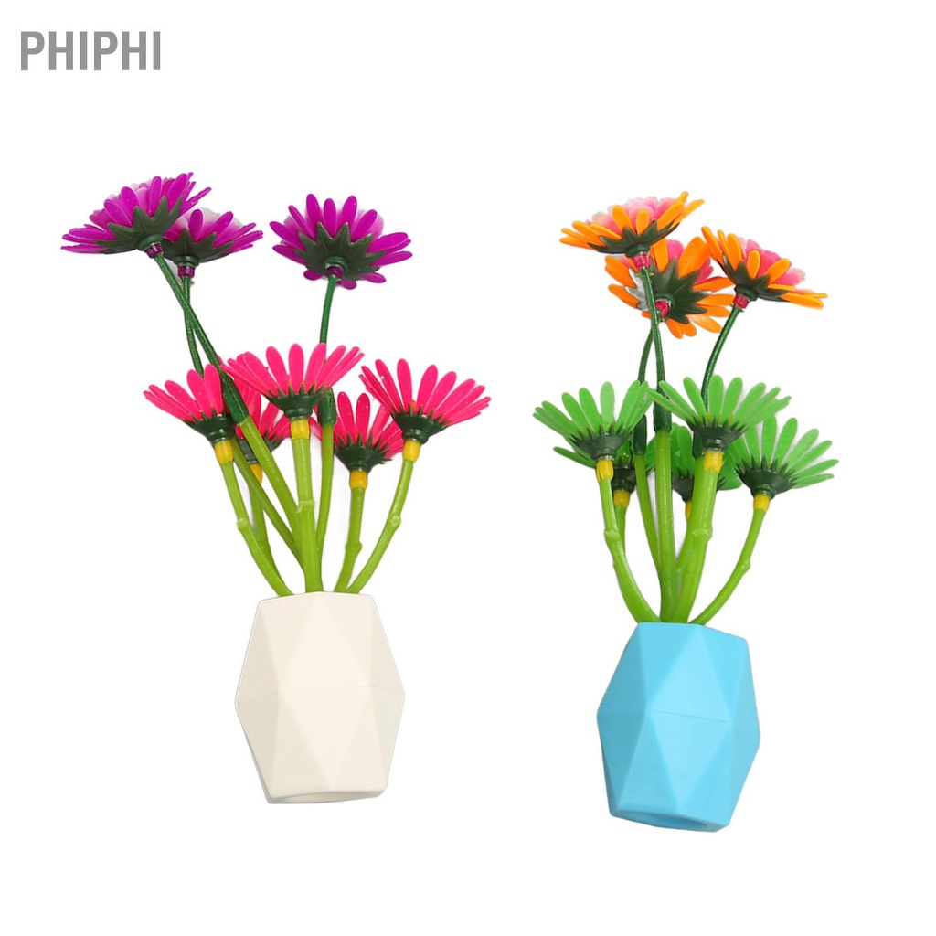 PHIPHI Bể Cá Hoa Trang Trí Mô Phỏng Dạ Quang Nhân Tạo Thực Vật Cho Phụ Kiện