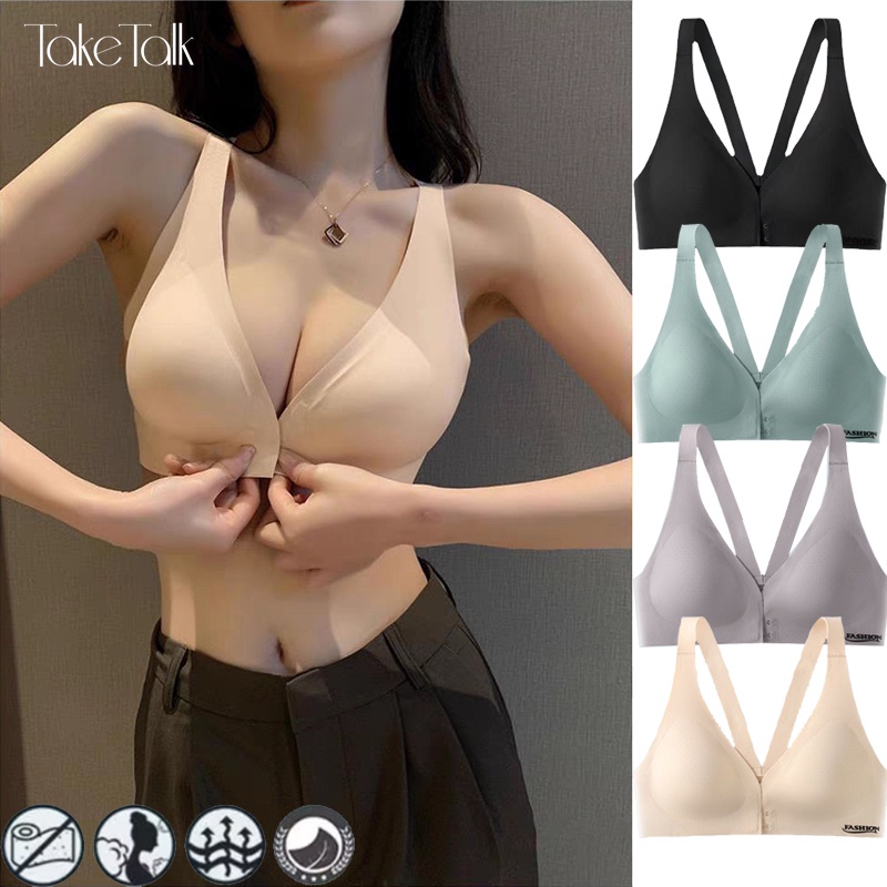 Take Talk Áo Ngực latex Không Đường May Thoáng Khí Nâng Ngực Cho Nữ