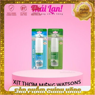 Xịt thơm miệng Watsons Thái Lan 15ml, hơn 250 lần xịt, hơi thở thơm mát, trắng răng, bảo vệ nướu