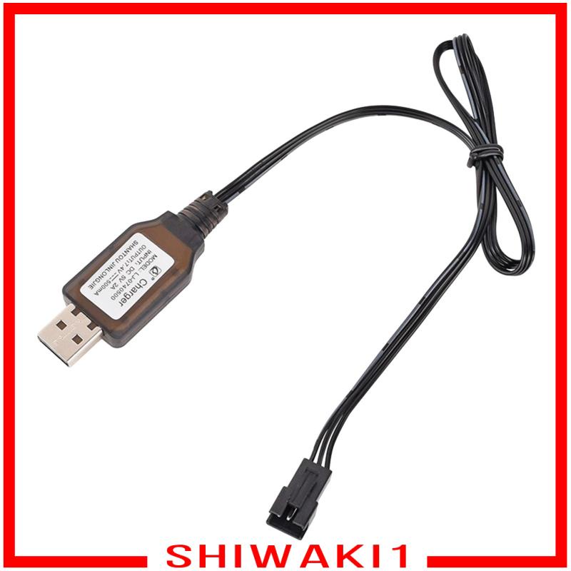 Cáp Sạc usb 7.4v 3 pin Có Đèn led Thông Dụng Cho Xe Hơi Xe Tải Đồ Chơi Điều Khiển Từ Xa