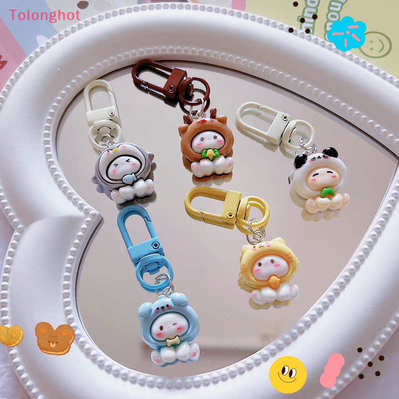 Tolonghot > Móc Khóa Hình Thỏ Con Hoạt Hình Bóng Đáng Yêu Trang Trí Ba Lô Quà Tặng Truy Cập