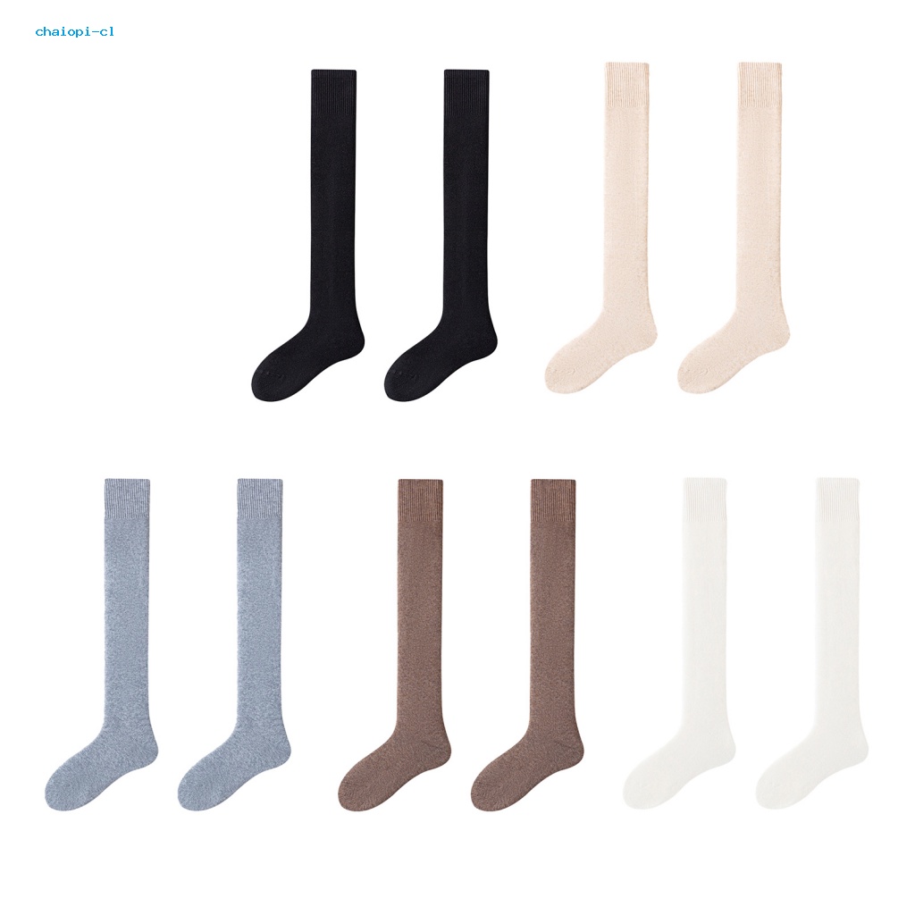 Chaiopi Vớ Dài Qua Mắt Cá Chân Mềm Mại Co Giãn Thoáng Khí Chống Trượt Giữ Ấm Mùa Đông Cho Nam Nữ