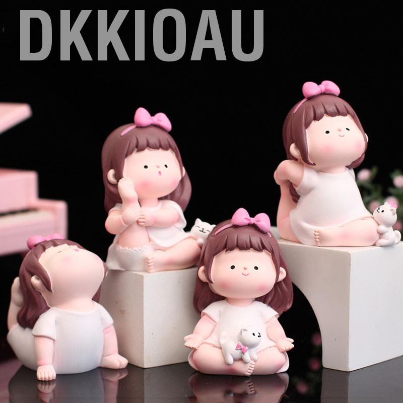 Dkkioau Yoga Girl Figurine  Sports Lovely for Home