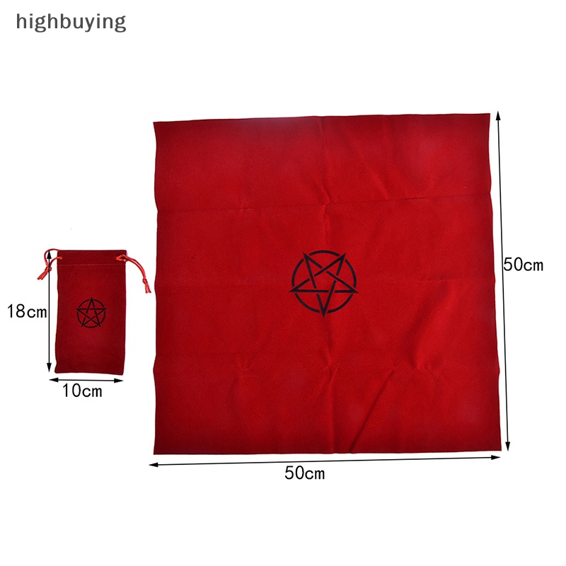 Khăn Trải Bàn tarot Kèm Túi Đựng Bằng Vải Nhung Chất Lượng Cao Mới