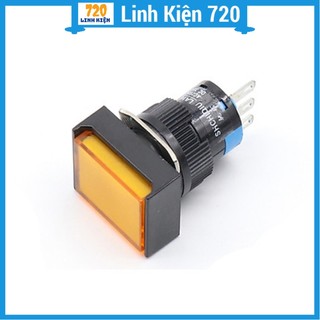 Nút nhấn đề vuông 24VDC AL6 - A nhấn giữ (có đèn 3 màu tùy chọn)