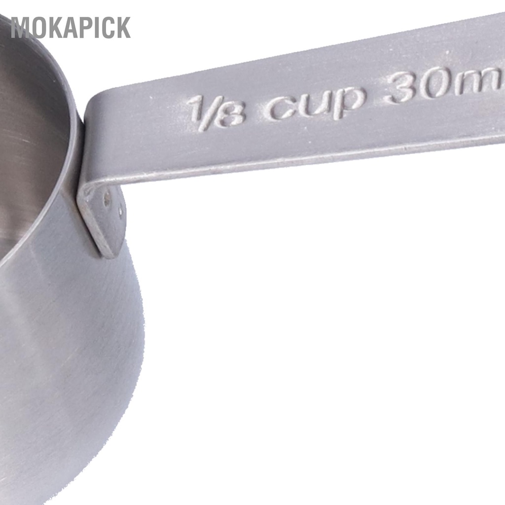 Mokapick 30Ml Thìa Cà Phê Bằng Thép Không Gỉ Tay Cầm Dài Sữa Đậu Muỗng Đo Lường