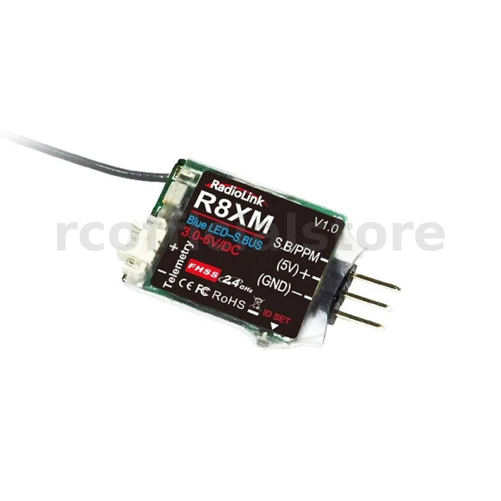 Radiolink Thiết Bị Nhận Tín Hiệu mini r8xm 8 Kênh r8xm 2.4ghz Cho Xe Hơi 4000 Mét
