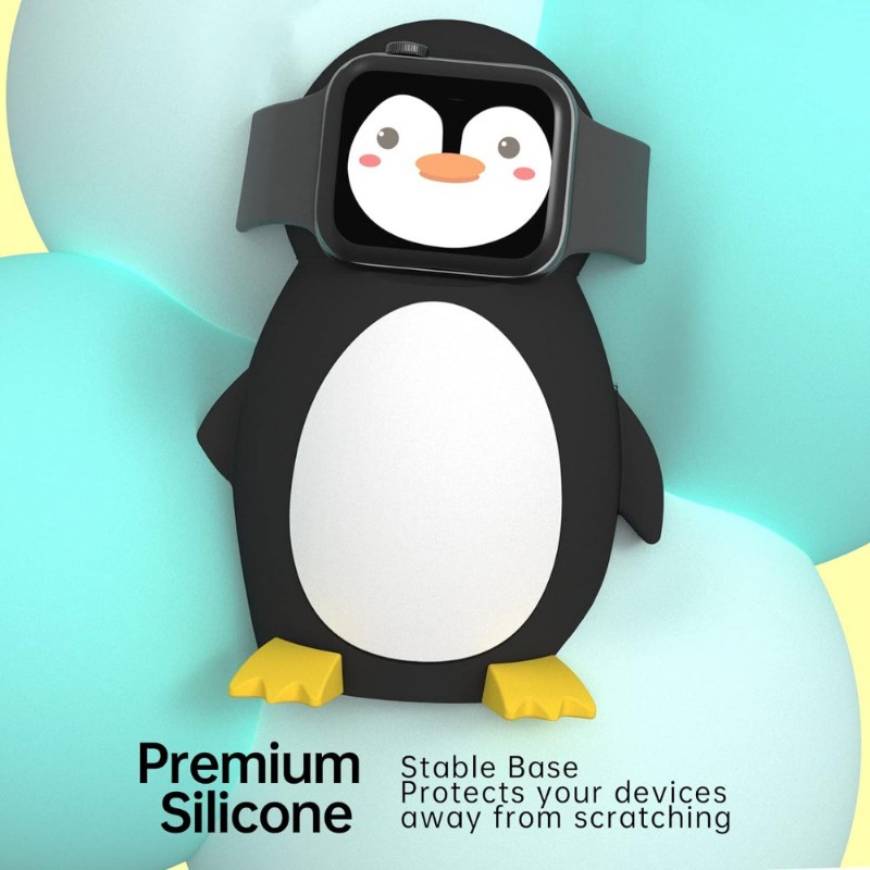 Đế Sạc Bằng Silicon Bền Bỉ Phù Hợp Với iwatch series 9 8 se2 7 6 se 5 4 3 2 1 45 44 42 41 40 38mm