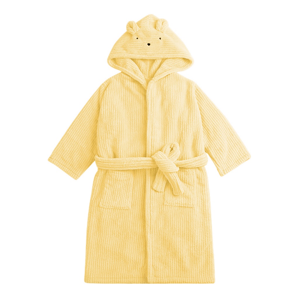 Áo Choàng Tắm Có Mũ Trùm Đầu Mềm Mại Và Thấm Hút Tốt Nhanh Khô Dành Cho Bé Trai Và Bé Gái Mặc Ngủ