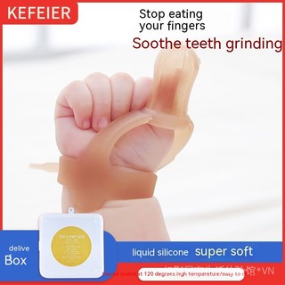 New Stop Eating Hand Artifact Teether Molar Rod Prevent Biting and Sucking Fingers Brace Finger Stall Prevent Baby Bite Finger 2fgb