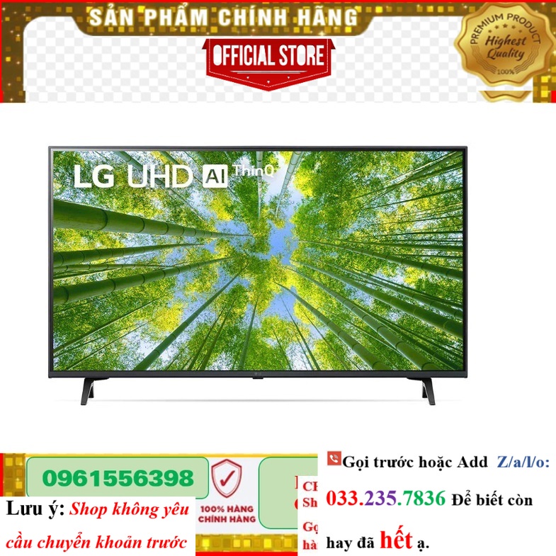 [Hãng] Smart Tivi LG 55UQ8050PSB 4K 55 inch Mới 2022