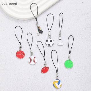 Móc khóa điện thoại hình quả bóng chuyền / bóng chày / bóng chày sáng tạo