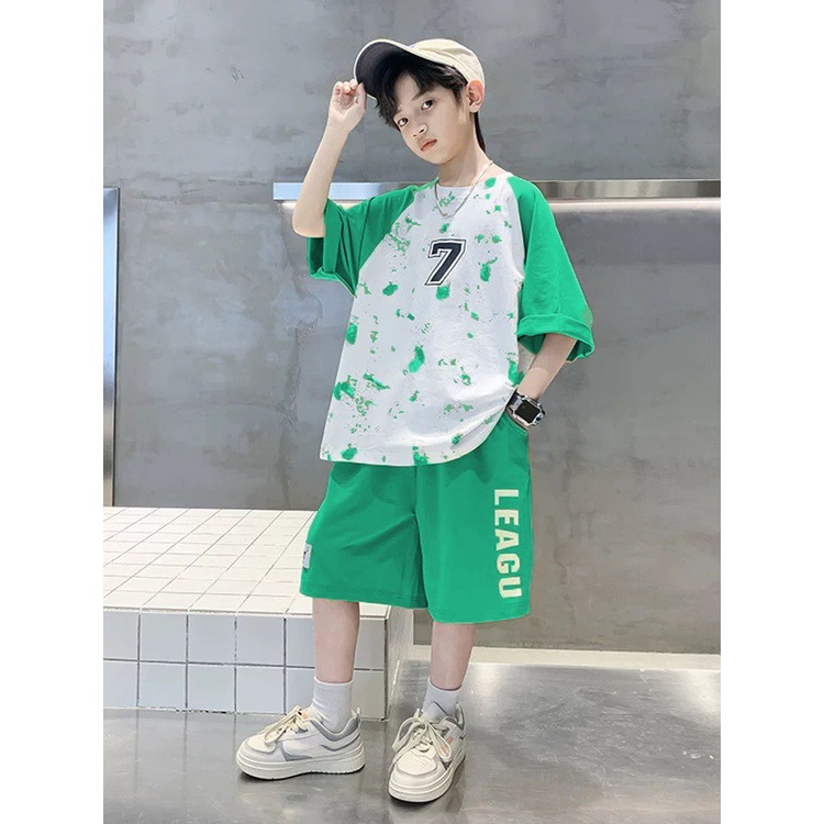 Bộ thun cotton bé trai 7M LD2401
