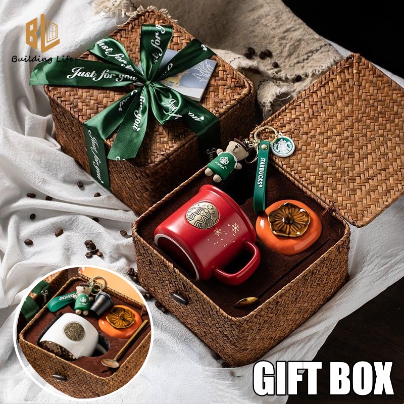 Bộ Ly Uống Nước Starbucks Bằng Gốm Sứ Kèm Hộp Đựng Sáng Tạo