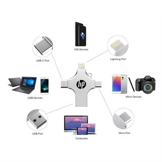 Usb 3.0 OTG 1TB 2TB 4 Trong 1 Cho Iphone ipad Android