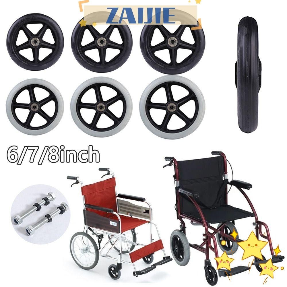 Bánh Xe Cao Su Chống Trượt Linh Hoạt 6 / 7 / 8Inch ZAIJIE24 Thay Thế Cho Xe Đẩy Em Bé