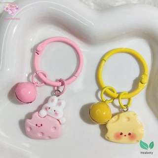 Heabety Hoạt Hình Dễ Thương Phô Mai Móc Khóa Sáng Tạo Đáng Yêu Túi Mặt Dây Chuyền Móc Khóa Bé Gái Schoolbag Trang Trí Cho Tình Bạn Quà Tặng Mới