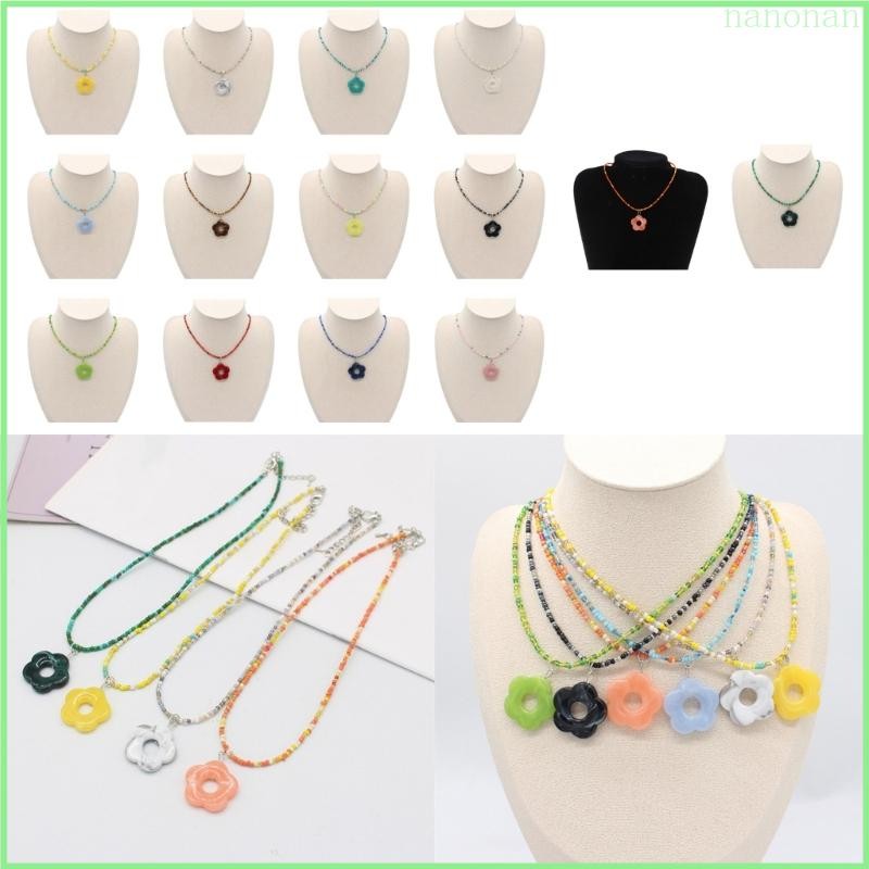 Nan Bohemian Đính Hạt Vòng Cổ Hoa Vòng Cổ Hạt Màu Hạt Hướng Dương Vòng Cổ