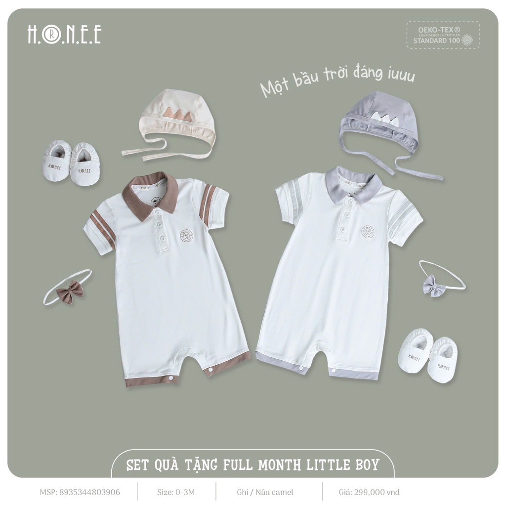 Set quà tặng Hrnee sơ sinh bé trai