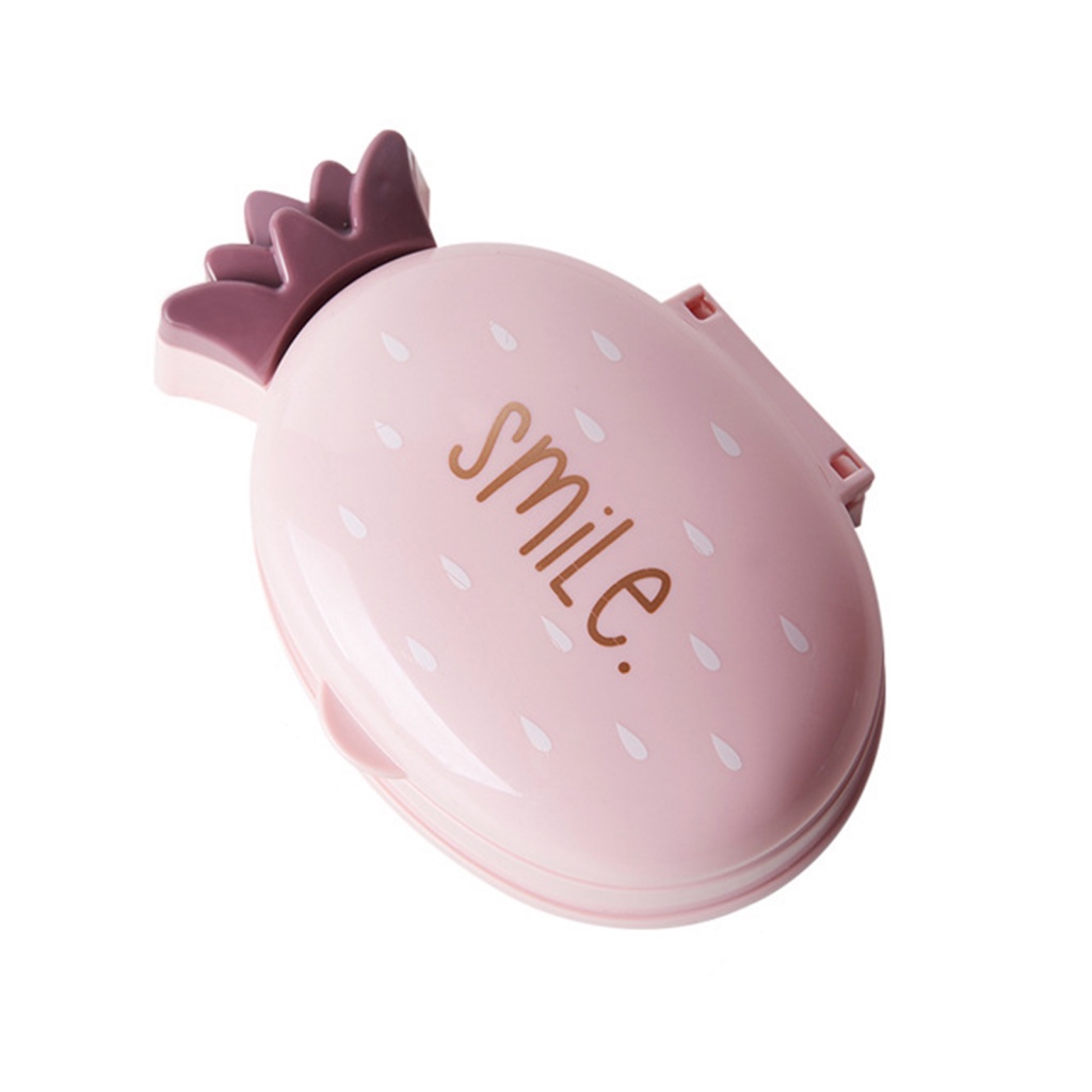 Giá Đỡ Đựng Xà Phòng Có Nắp Đậy Hình Quả Dứa Dành Cho Phòng Tắm