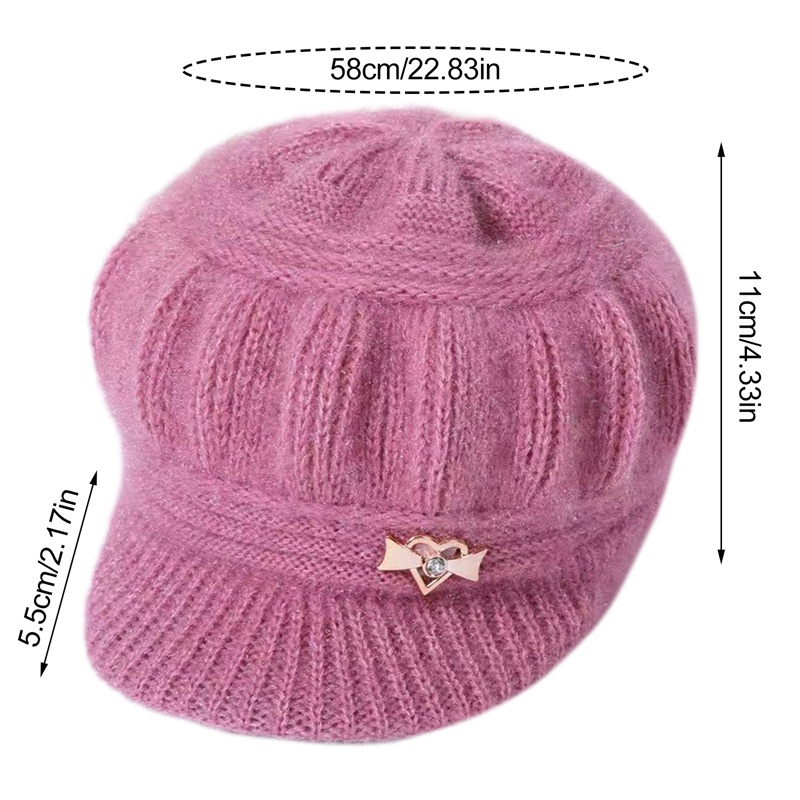 Mũ Len Giữ Ấm Mùa Đông Thời Trang Dành Cho Nữ