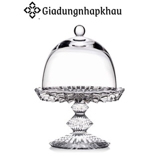 Chân Bồng Pha Lê Kèm Nắp Rogaska, Đường Kính 12cm, Nhập Đức, giadungnhapkhau19