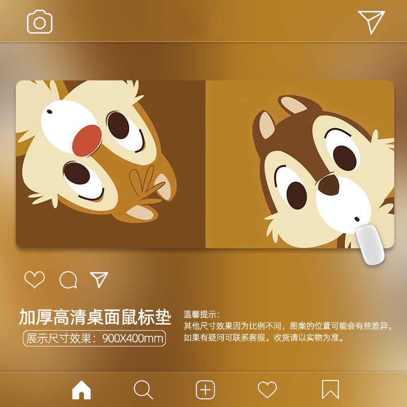 Hoạt Hình Tấm Lót Chuột Bàn Phím Máy Tính Chống Trượt Cỡ Lớn In Hình Dễ Thương