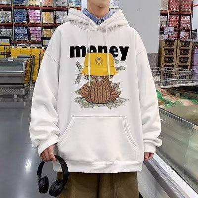 Áo hoodie cotton Nhung Dày Dặn Tay Dài In Họa Tiết Mặt Cười Vui Nhộn Thời Trang Cho Cặp Đôi size m-5xl