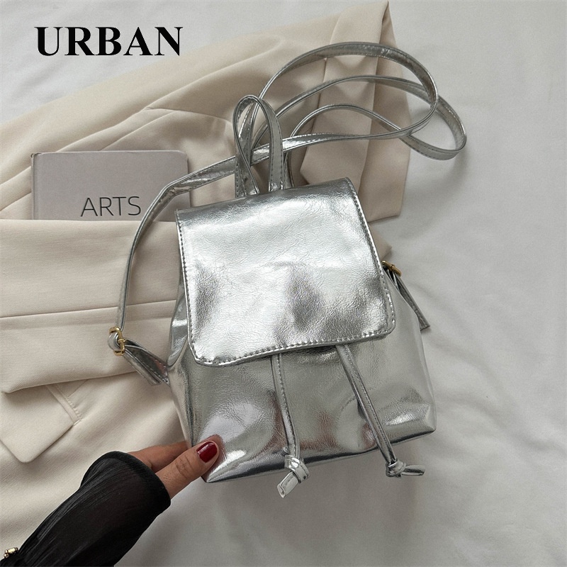 URBAN Balo cặp đi họcThời trang Tiện dụng Da Pu Trơn 2023 NEW GSJ09M 36Z230904