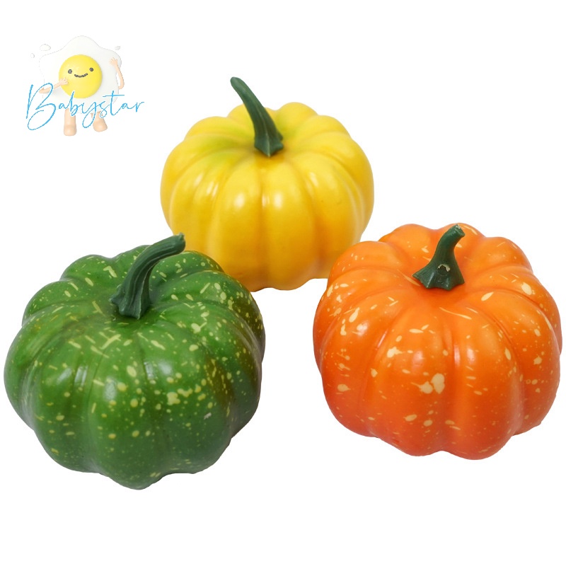 Trái Bí Ngô Giả mini Trang Trí halloween Mới