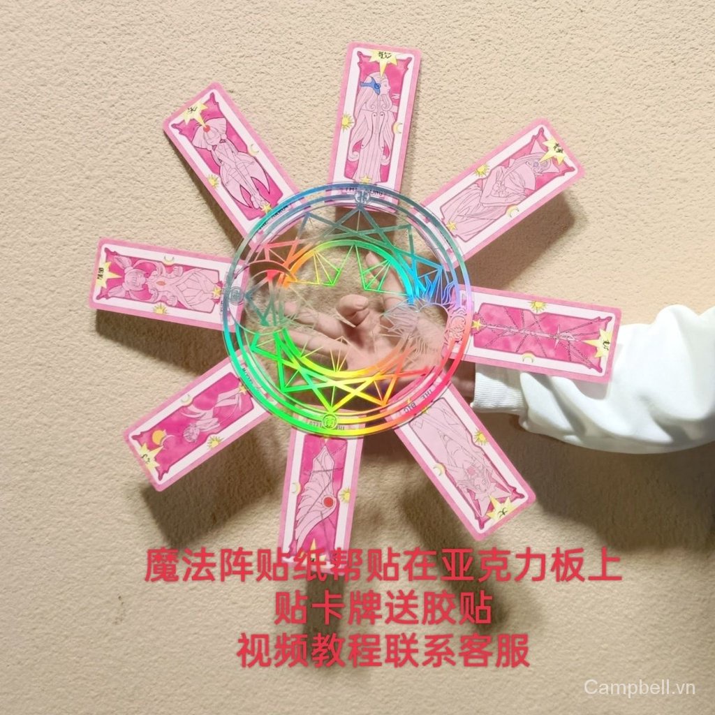 Bộ Đồ Chơi Xoay Trong Suốt Bằng acrylic Hình Hoa Anh Đào sakura