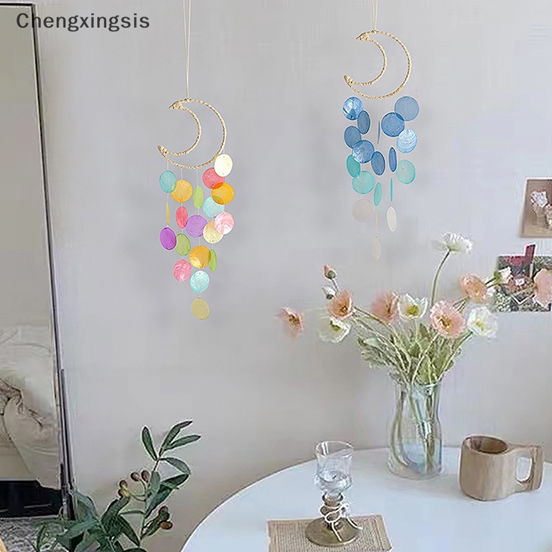 Vòng Bắt Giấc Mơ Vỏ Sò Tự Nhiên Trang Trí Nhà Cửa Phong Cách bohemian