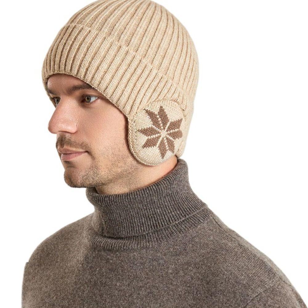 MKEB Mũ Len Trùm Tai Màu Trơn Chống Lạnh Chống Gió Thời Trang Cho Nữ