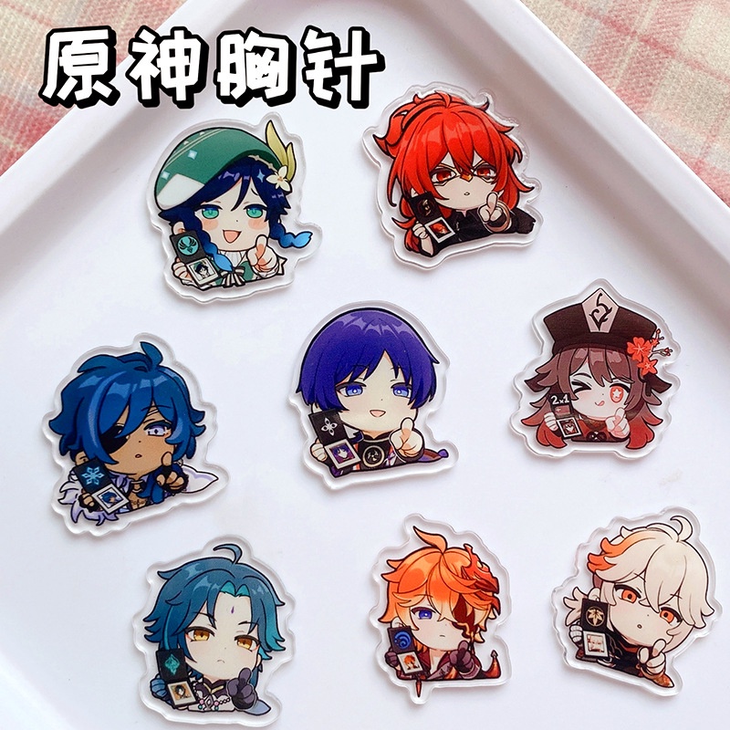 Trâm Cài Áo Bằng acrylic Hình Hoạt Hình anime Đáng Yêu Sáng Tạo