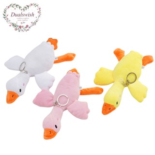  Thú Nhồi Bông Hình Con Ngỗng Màu Trắng 18cm Mềm Mại Vui Nhộn Làm Móc Khóa   Túi Xách   Quà Sinh Nhật Cho Nữ 