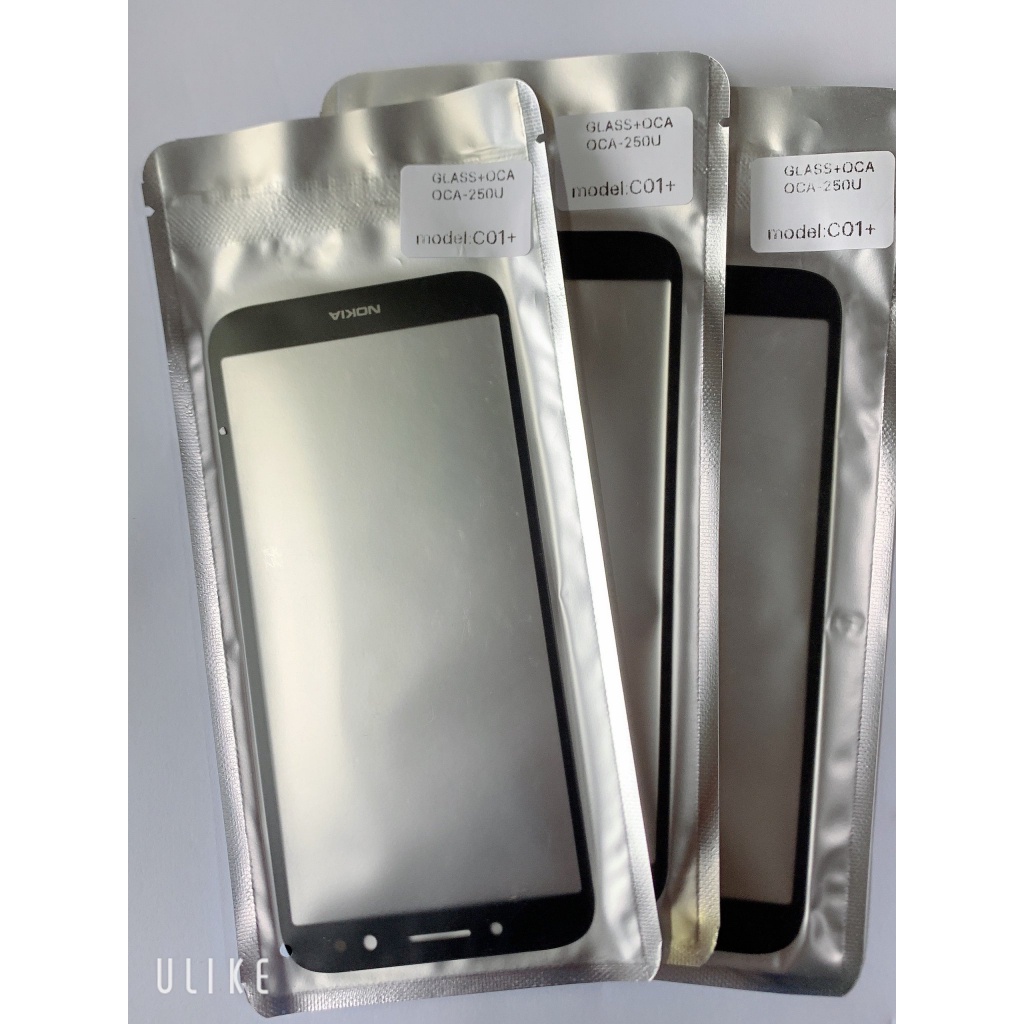 Mặt Kính Nokia C01 Plus - Mặt Kính Zin New  Màu Đen, Vào Keo OCA Sẵn, Ép Kính