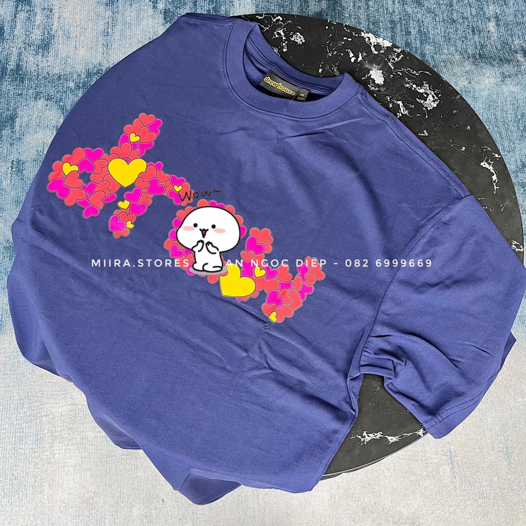 LOVE D SS TEE - Áo thun tee in hình chữ D được xếp lại từ những hình trái tim nhỏ