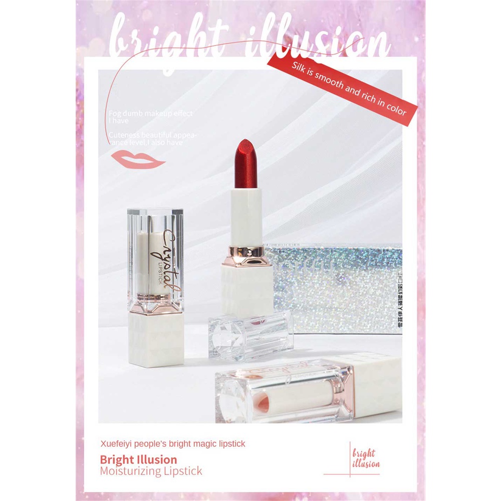 Son Môi Màu Đỏ Trơn Lâu Trôi Tốt Cho Sức Khỏe &amp; Thỏi Son Kem 3.5g Hương Trái Cây Ngọt Ngào