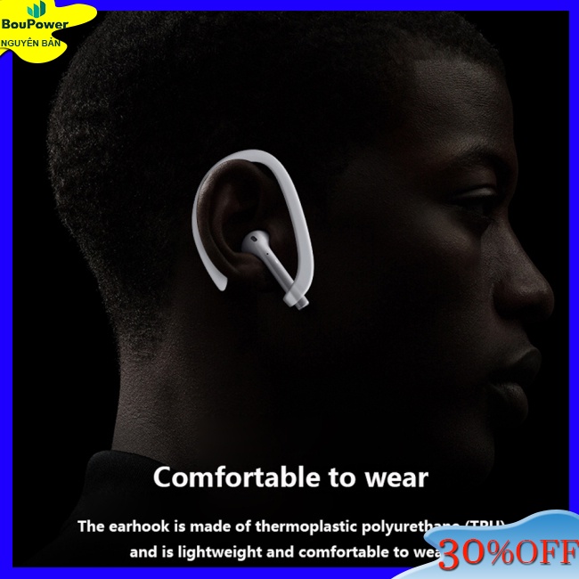 1 Cặp Móc Giữ Tai Nghe Không Dây Bằng Silicon An Toàn Cho airpods silicone