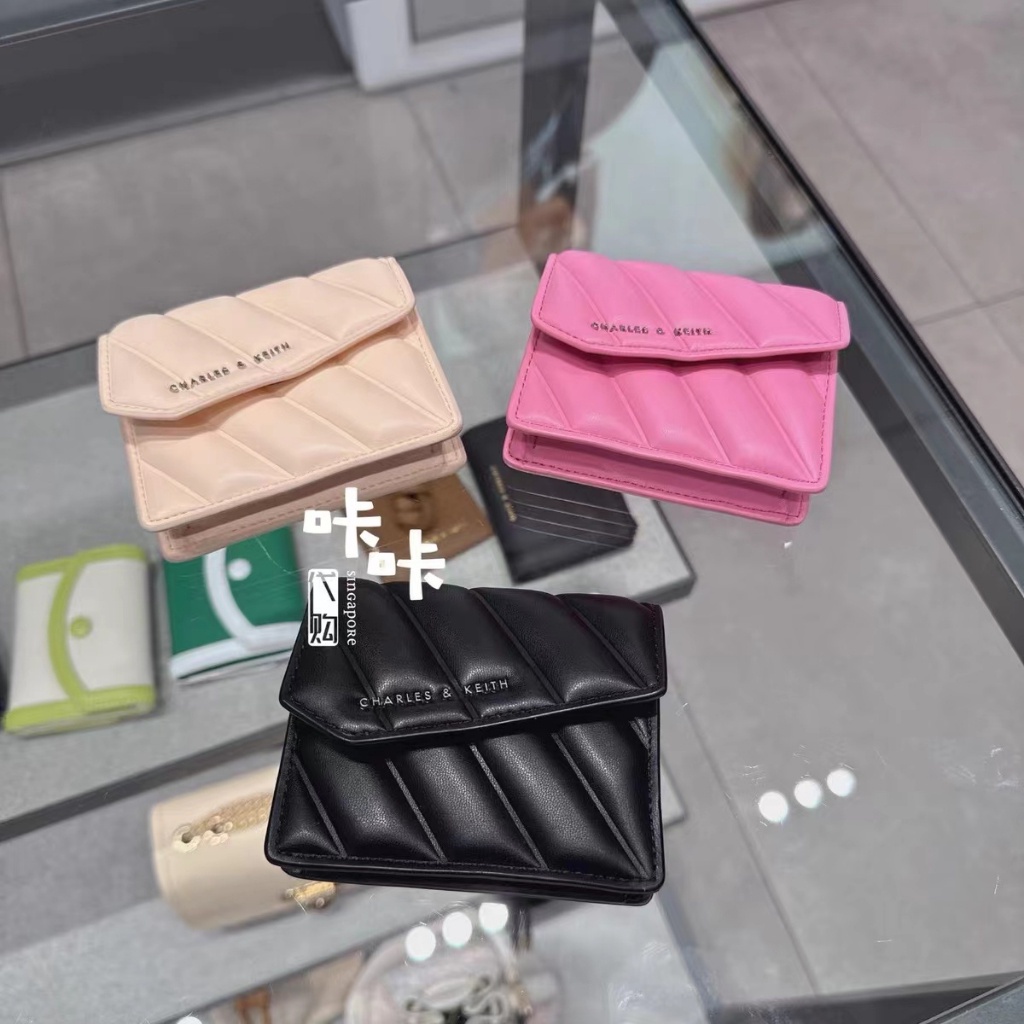Ví Nữ cnk24 Dáng Ngắn Dạng Gập Phối Dây Xích Thời Trang 10681088