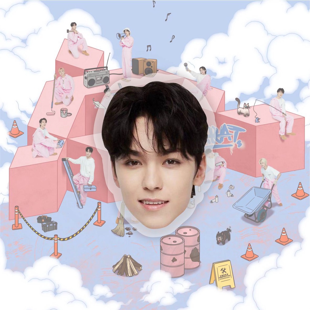 Giá Đỡ Điện Thoại Bằng Acrylic Hình Nhóm Nhạc Seventeen Độc Đáo ANISHOP