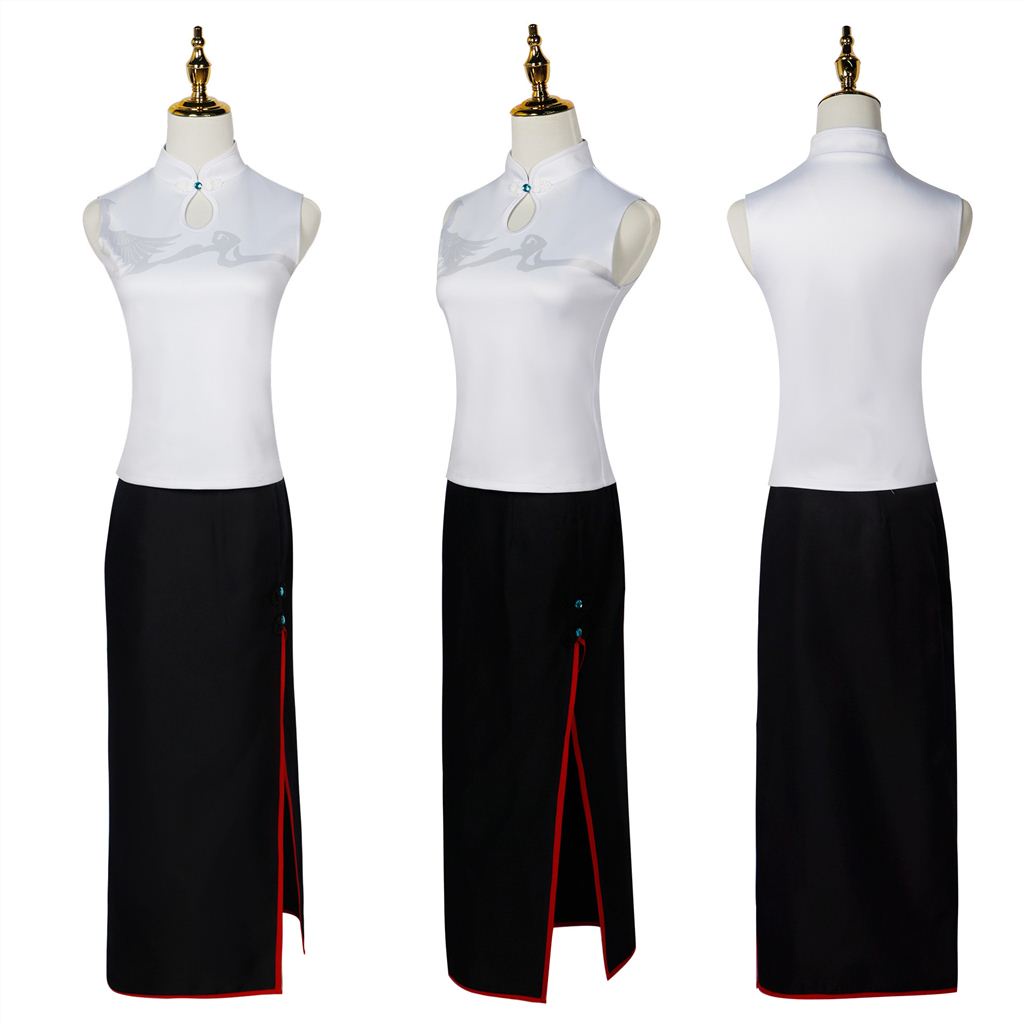 Genshin Impact HEYTEA Gan Yu Shen He Cosplay Costume Ganyu Shenhe  Anime Game Women's Suit