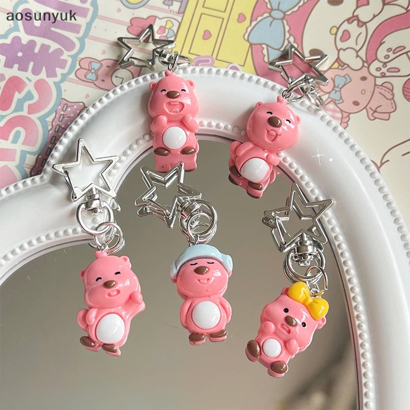 Aosunyuk kawaii loopy Hoạt Hình Đáng Yêu Có Móc Khóa diy Dành Cho Điện Thoại Túi Xách Nữ